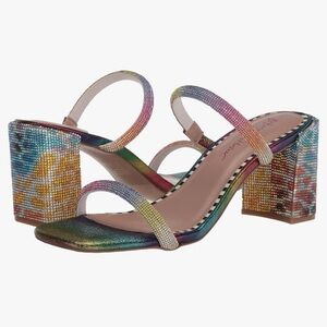 Betsey Johnson Lanee Rainbow Mule Sandal